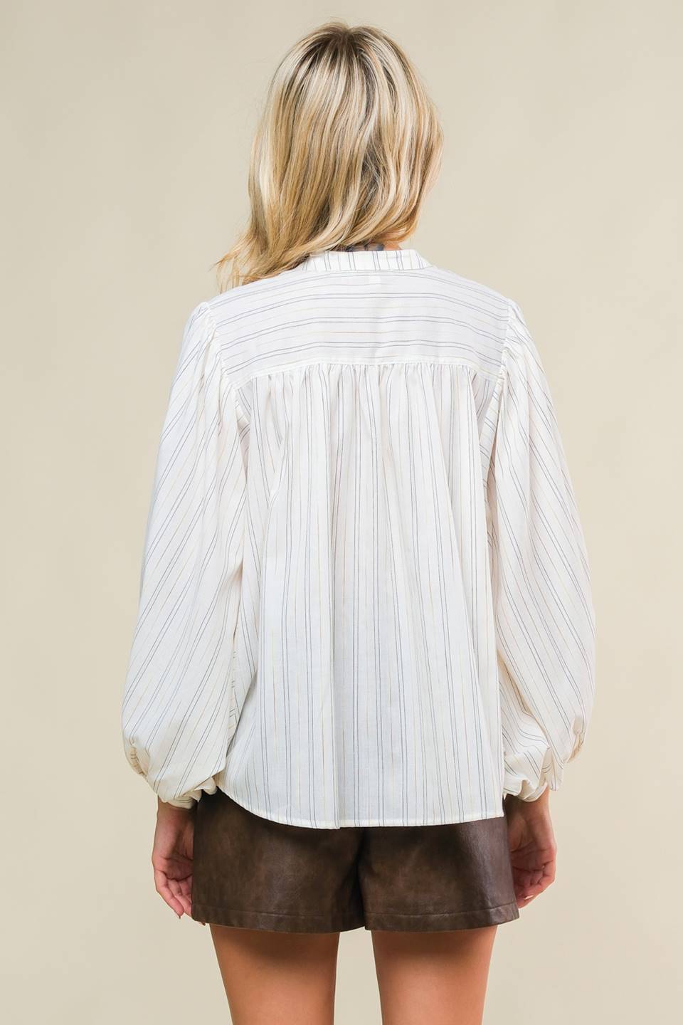 CLEAN AESTHETIC WOVEN TOP Flying Tomato